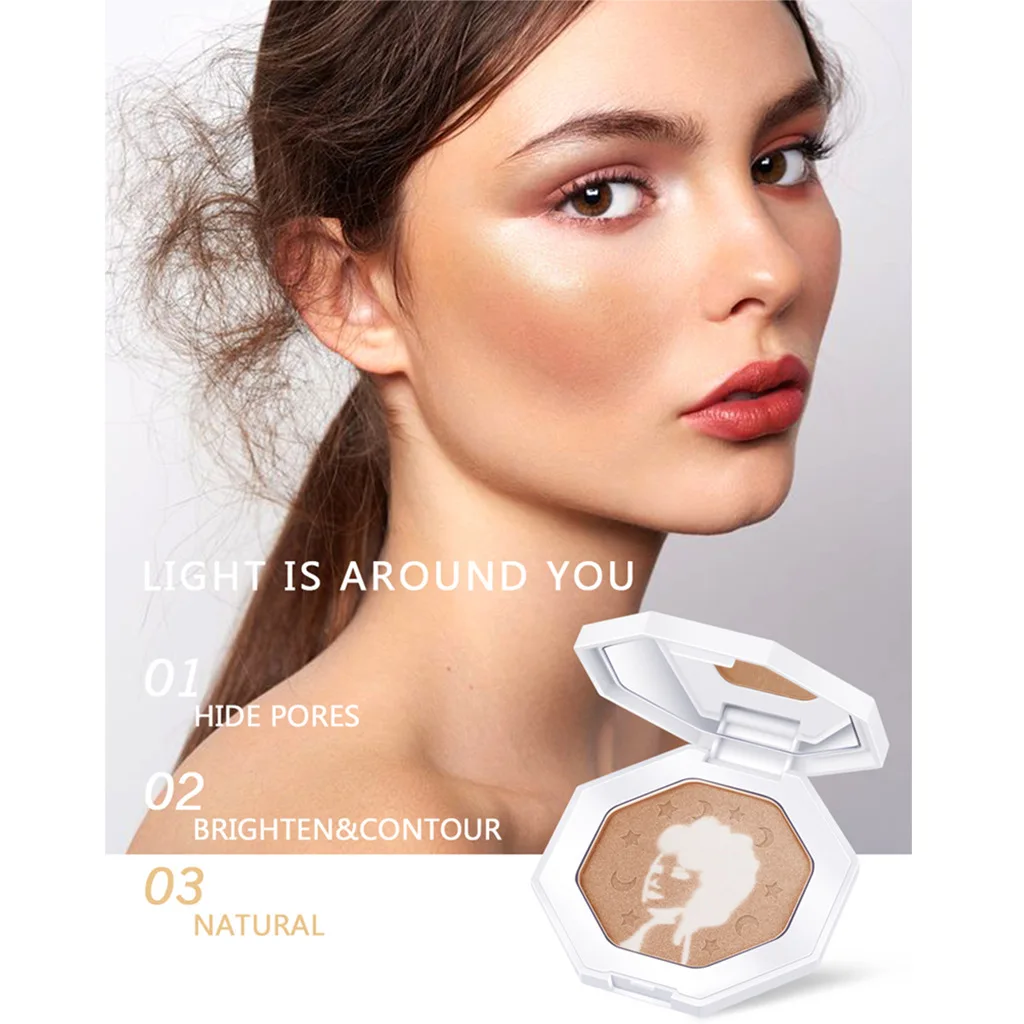 

Make Up Shimmer Highlighter Illuminator Palette Contouring Borzer Face Powder Highlight Skin Cosmetic Glow Kit contour palette