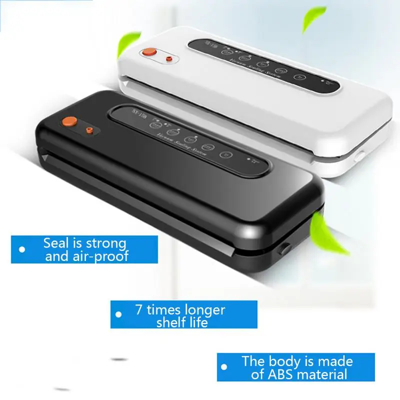 

Automatic Vacuum Sealer Machine Dry Wet Food Vacuum Packaging Machine For Food Preservation Dry With Free 10pcs Bags Kichen