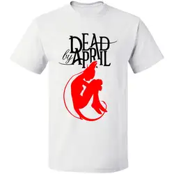 Логотип рок-группы для мужчин черный мертвых по апрель футболка Размеры S-3XL Бесплатная доставка Фирменная Новинка 2018 г. Человек хлопо