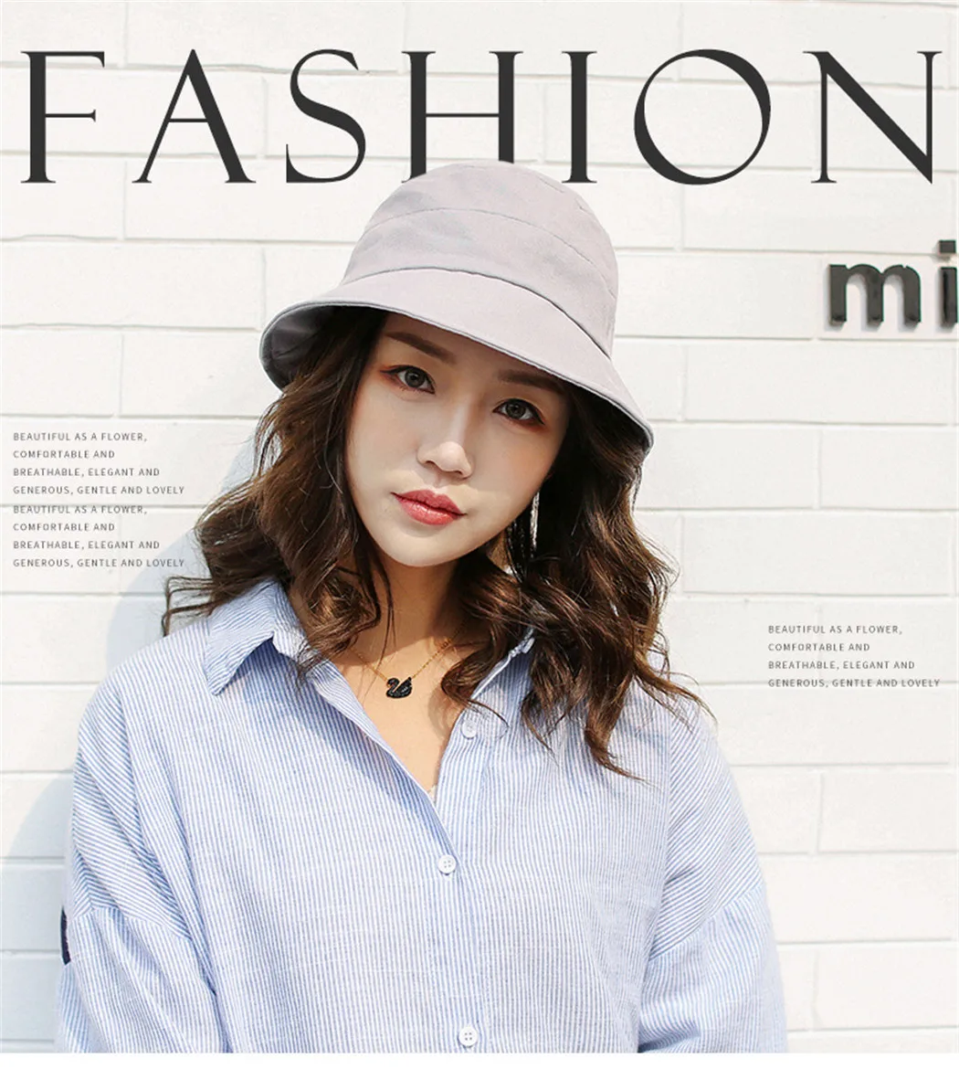 Korean Wave Point Bucket Hats Women Girls Summer Cute Bow Knot Cap