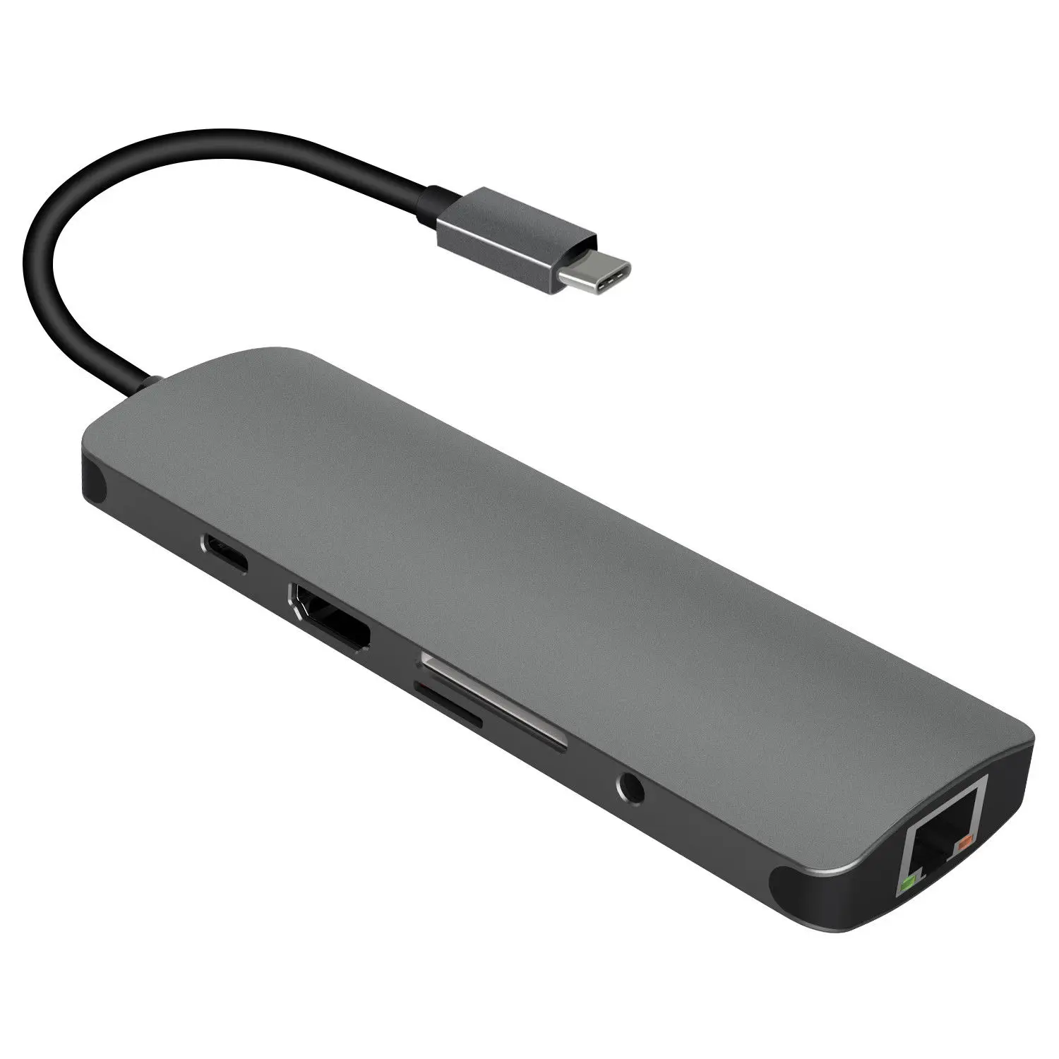 

Type C Hub 9In1 Usb-C 3.1 To 4K Hdmi Pd Vga Usb3.0 Sd Tf Rj45 3.5Mm Audio Jack