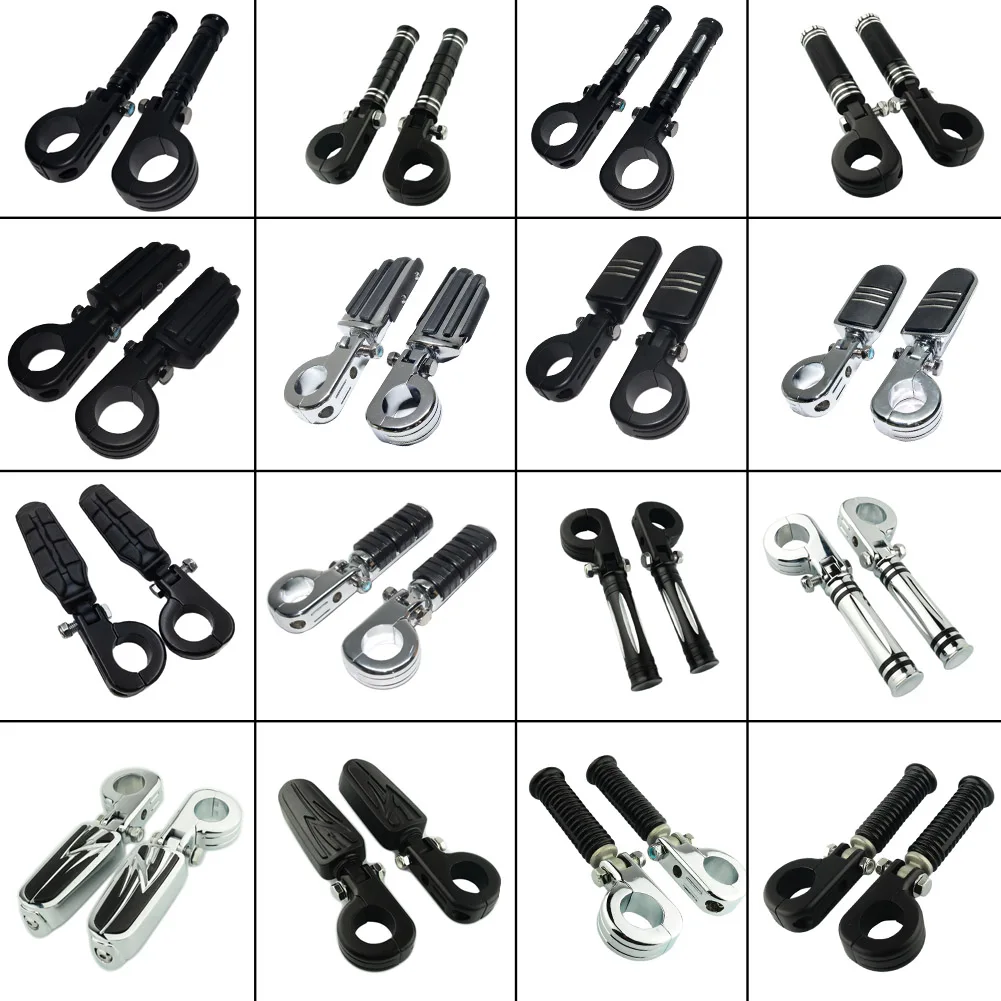

Universal 38mm 1.5" Highway Engine Guards Frame Tube Bars Footpeg Footrest Foot peg rest Motorycle For Harley Yamaha Honda