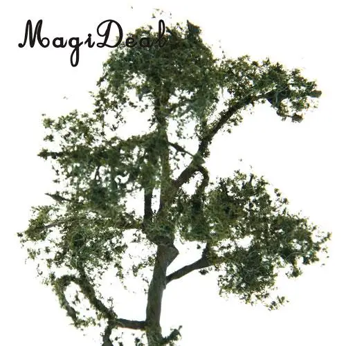 MagiDeal عالية محاكاة 1 قطعة نموذج شجرة الجميز لوول قطار المسار السكك الحديدية السكك الحديدية مشهد حديقة بارك المشهد تخطيط
