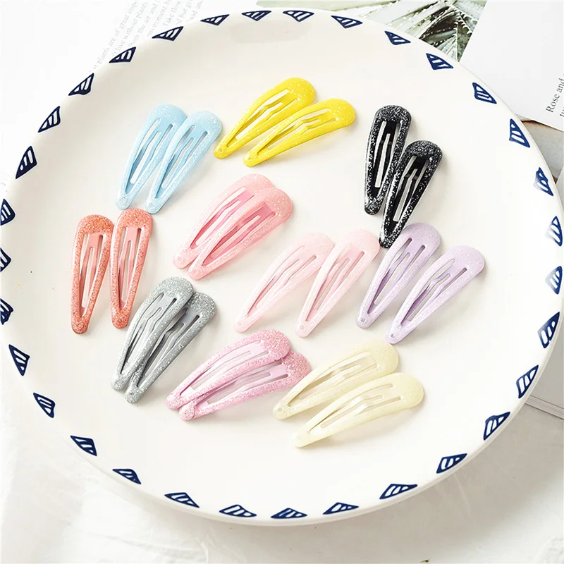 

Hot Sale 2019 New Arrival 8 Colors Dreamlike Gradation Powder Girls Hair Accessories Gifts 1Pair Kids Allergy Free BB Clips
