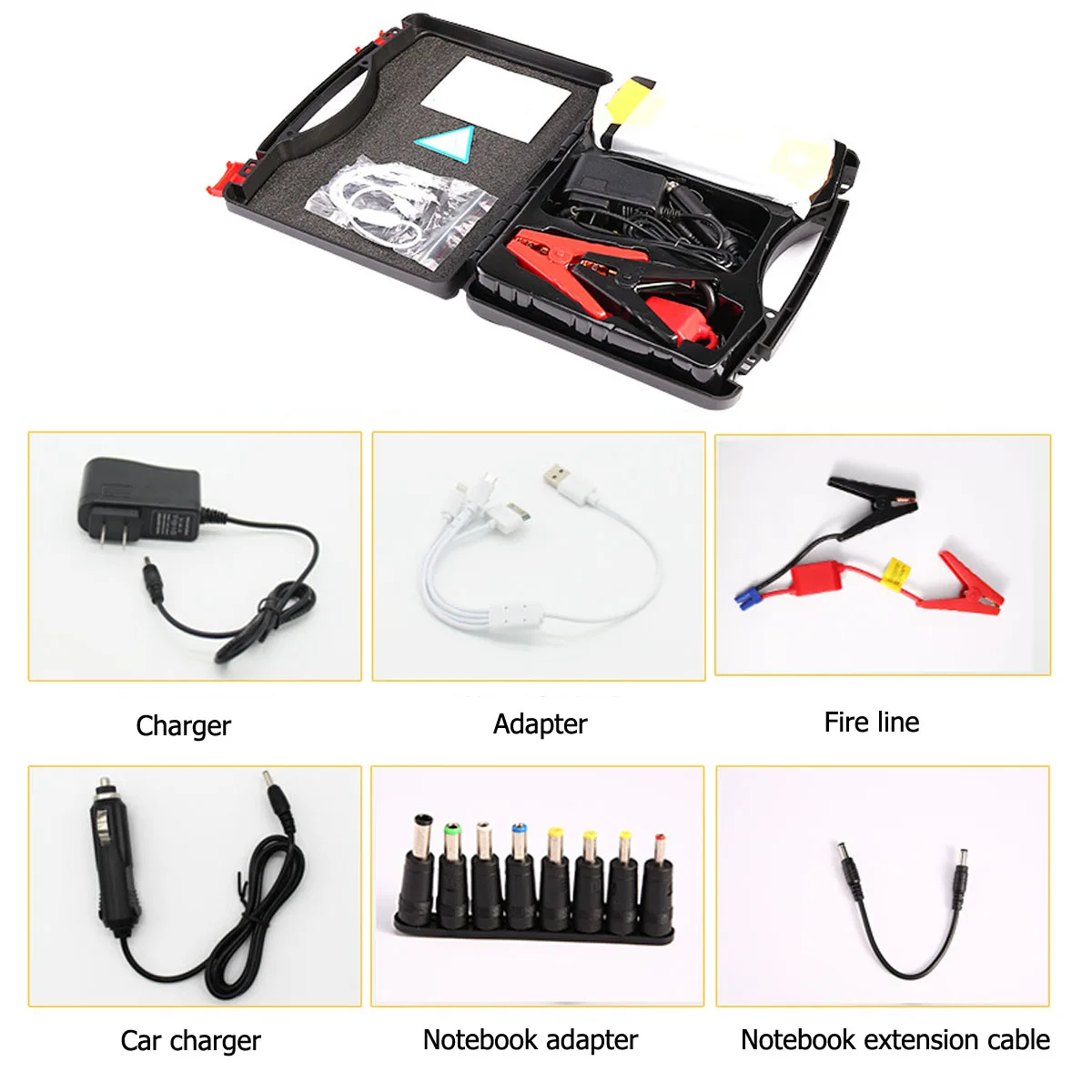 KROAK многофункциональный автомобильный стартер 89800mAh 12V 4USB 600A Портативный