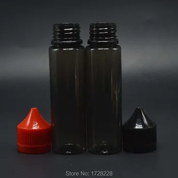 

Free Shipping 100pcs Black New Reusable Portable Convenient 60ml Empty Plastic Squeezable Dropper Bottles Eye Liquid Applicator
