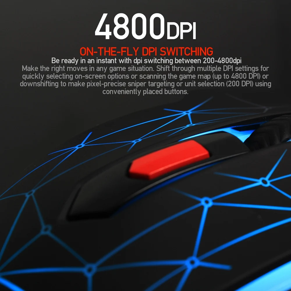 FANTECH X7 Macro RGB Mouse 4800 точек/дюйм оптическая 6D Проводная игровая мышь USB Pro Gamer