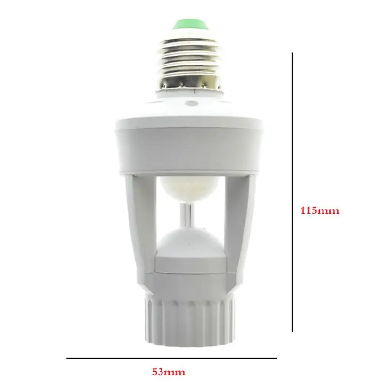 AC 110-220V 360 Degrees Pir Induction Motion Sensor IR Infrared Human E27 Plug Socket Switch Base Led Bulb Lamp Holder