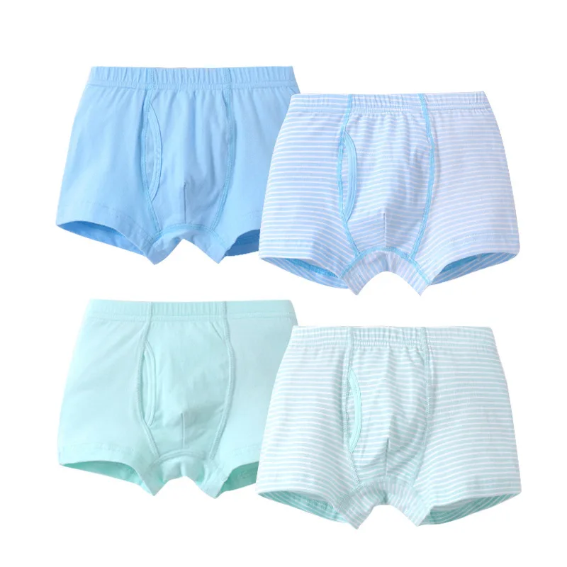 

4pcs Underpants boy Four Bar In Bags My Parents Dear Male Baby boxers In Will Child Four Angle Pants A Class boxers underwear