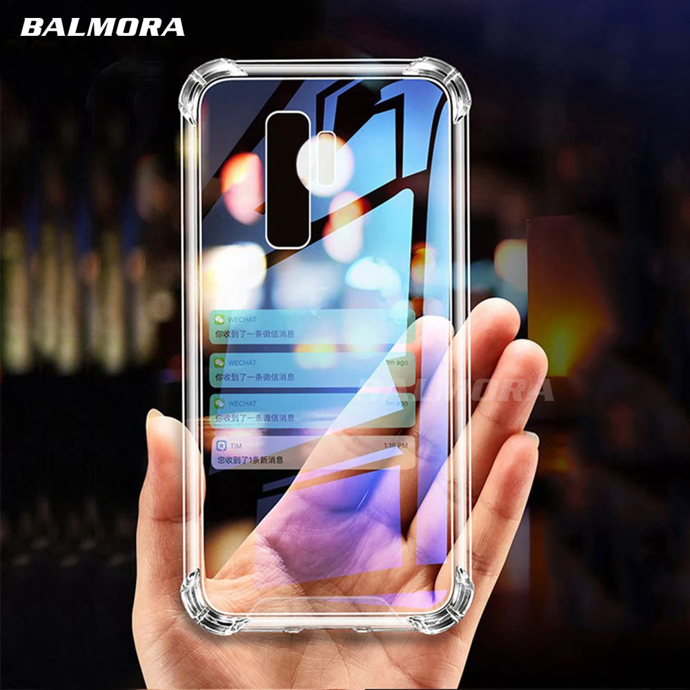 Balmora для samsung S10 NOTE8 9 Galaxy S7 S8 S9 Plus прозрачный силиконовый термополиуретановый чехол