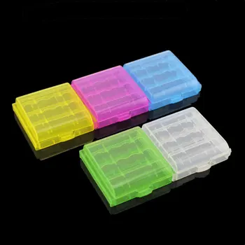 

Clear 4 AA AAA Durable Battery Storage Box Hard Case Holder Plastic Cases