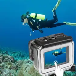 2018 Новый Hero7 45 м водостойкий корпус для Gopro Hero 7 серебристый и белый Подводный защитный корпус коробка Go pro Аксессуары