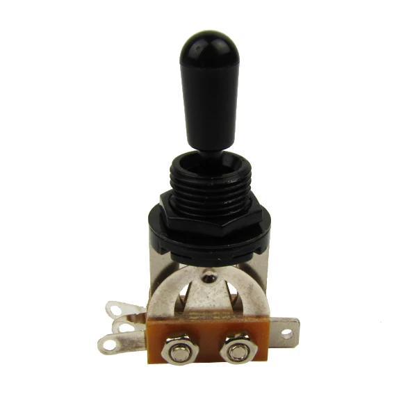 NEW 1PCS Electric Guitar Switch 3 Way Toggle Switch with Black Cap Tip