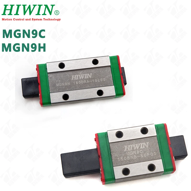 

Free Shipping HIWIN 9mm MGN9H MGN9C linear guide block carriages use with MGN9 linear rail for 3D printer CNC