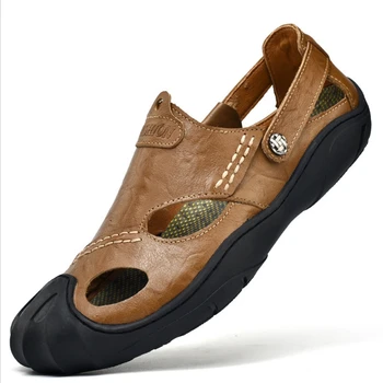

Holographic Shoe Sandals Genuine Leather Summer Shoes Vintage Gladiator Rubber Sole Outdoor Shoes Holographic Shoes Sneaker Fish
