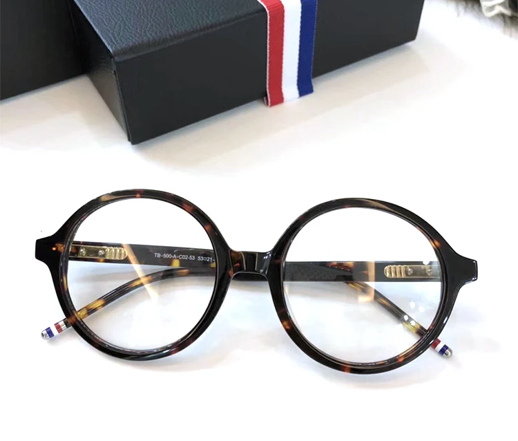 

2019 Vintage Retro Round Eyeglasses Thom Brand Designer For Women Glasses Fashion Men Optical eye glasses Frame Eyewear TB500