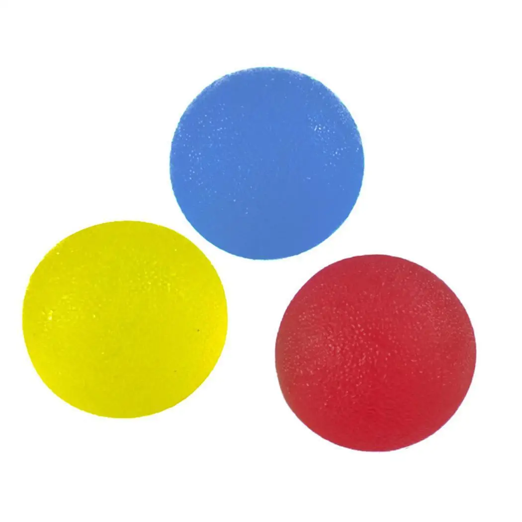 High-elastic Grip Ball Hand Function Rehabilitation Training Set(3Pcs) Round Egg Finger Massage | Спорт и развлечения