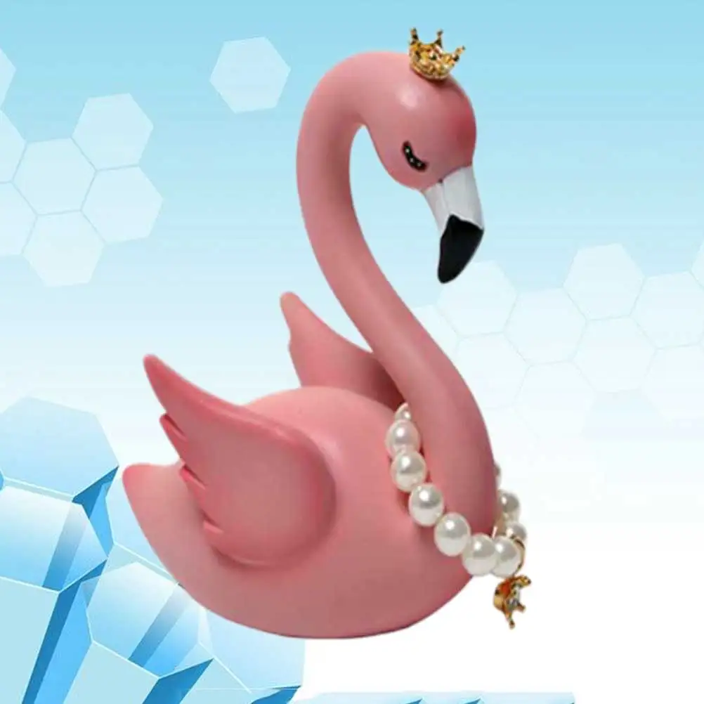 Украшение для автомобиля с изображением фламинго Love Bird Crown Eye креативное