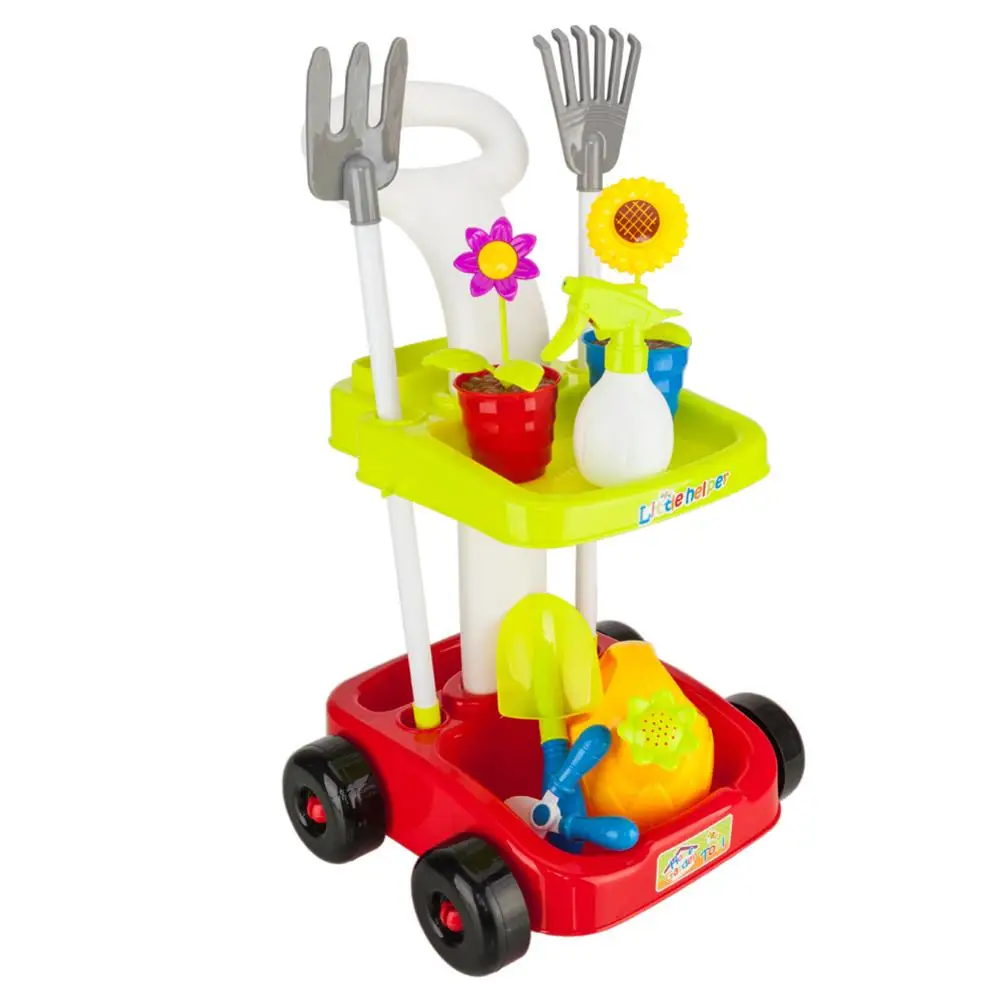 

Kid's Garden Tool Toy Set with Double Decker Kids Play House Doll Accessories