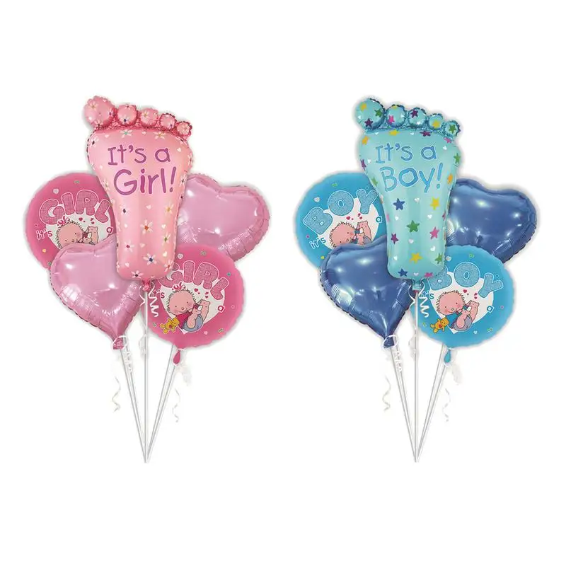 Set Baby Shower 5pcs Its A Boy//Girl Letters Foil Balloon Decorative Inflatable