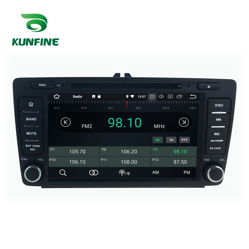 Android 9 0 Core PX6 A72 Ram 4G Rom 64G Автомобильный DVD GPS мультимедийный плеер стерео для SKODA OCTAVIA