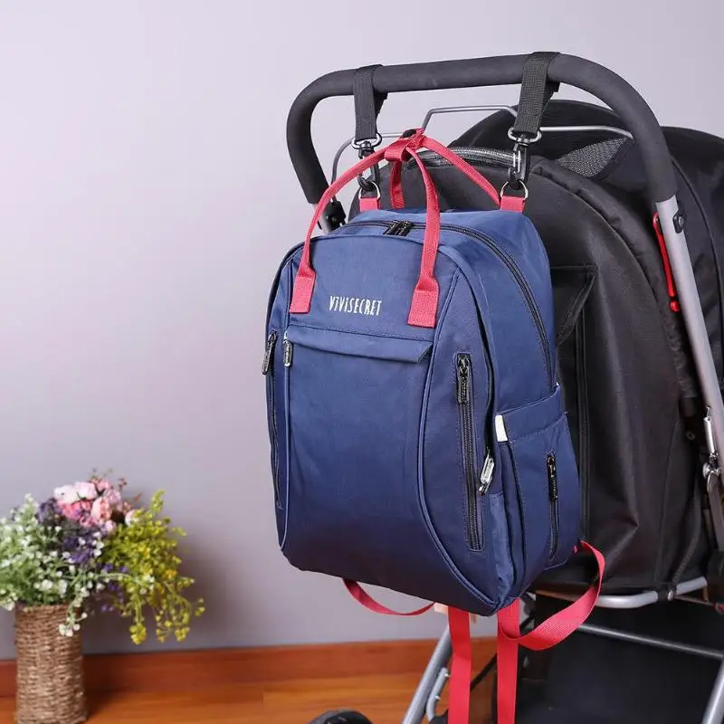 

Simple Color Mummy Bag Waterproof Diaper Handbag Large Capacity Travel Nursing Stroller Baby Care Nappy Maternity Backpacks