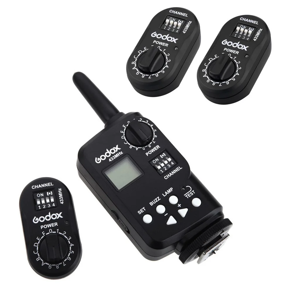 

Godox FT-16 Wireless Power Controller Remote Flash Trigger + 2Pcs Godox FTR-16 Receiver for Godox Witstro AD180 AD360 Speedlit