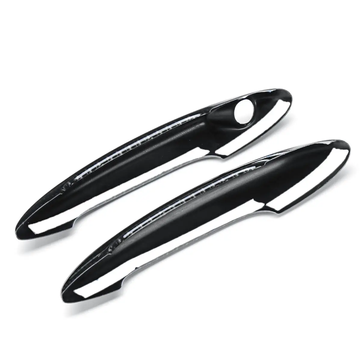 2 piezas estilo de coche Exterior cubierta de la manija de la puerta Trim ABS se adapta para BMW MINI Cooper R50 R53 R56 R55 auto partes exteriores