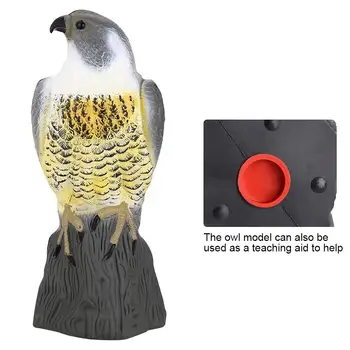 

Led Solar Light Outdoor Prowler Owl Fake Prowler Owl Scarecrow Predator Decoy Pest Garden Decor solar Simulation Owl