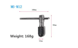 1 шт.. M6-M12 трещоточная головка гаечный ключ T-type Tap ручка реверсивная t-ручка нарезание резьбы инструменты держатель крана ручной инструмент