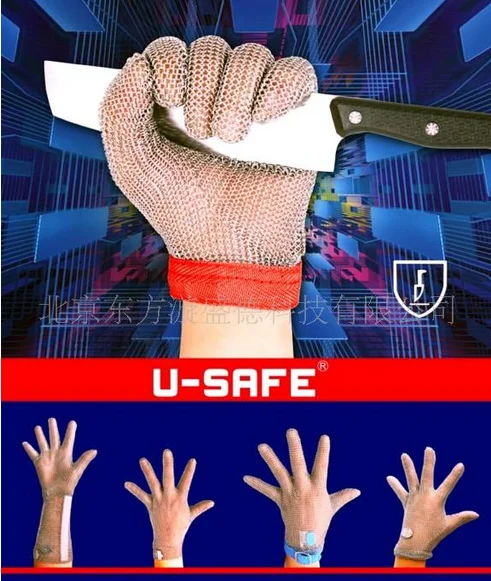 

Welded mesh stainless steel chain mesh knife proof wood working glove
