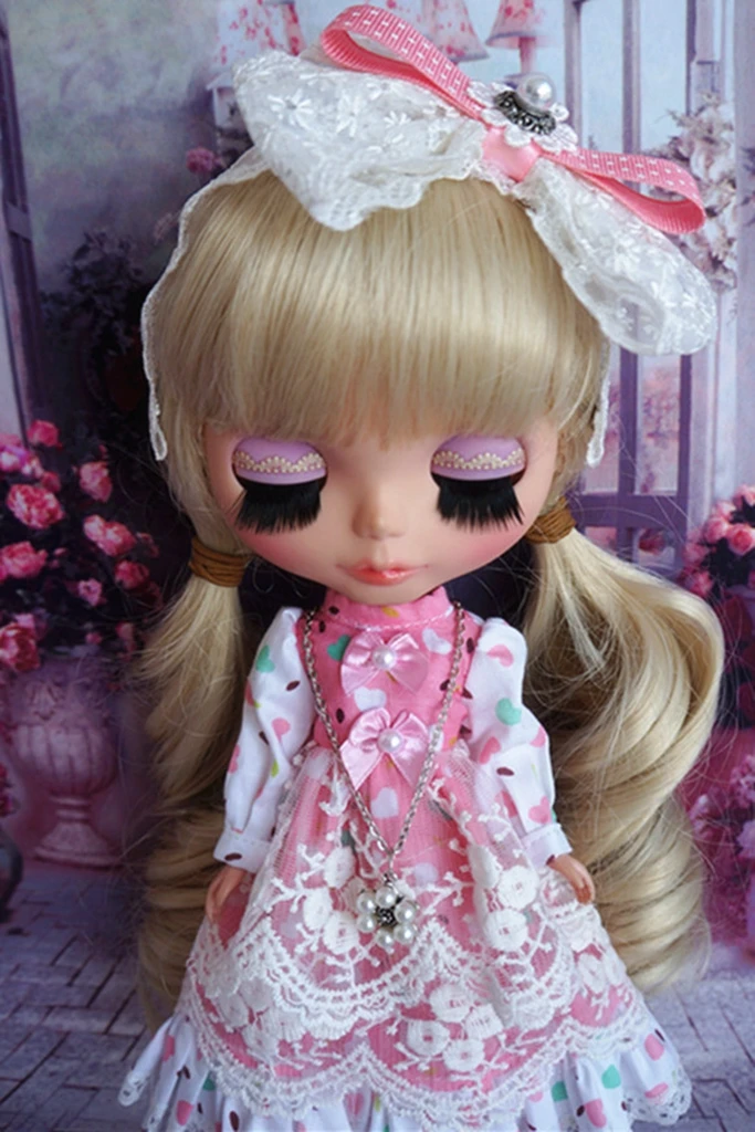 [Wamami] 1 шт. 92 # платье ручной работы в виде РОЗОВОГО СЕРДЦА для куклы Pullip | Игрушки и
