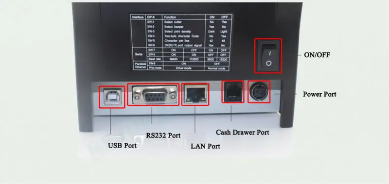 80 мм Термопринтер 80 мм usb термопринтер usb pos система супермаркет NT-8220