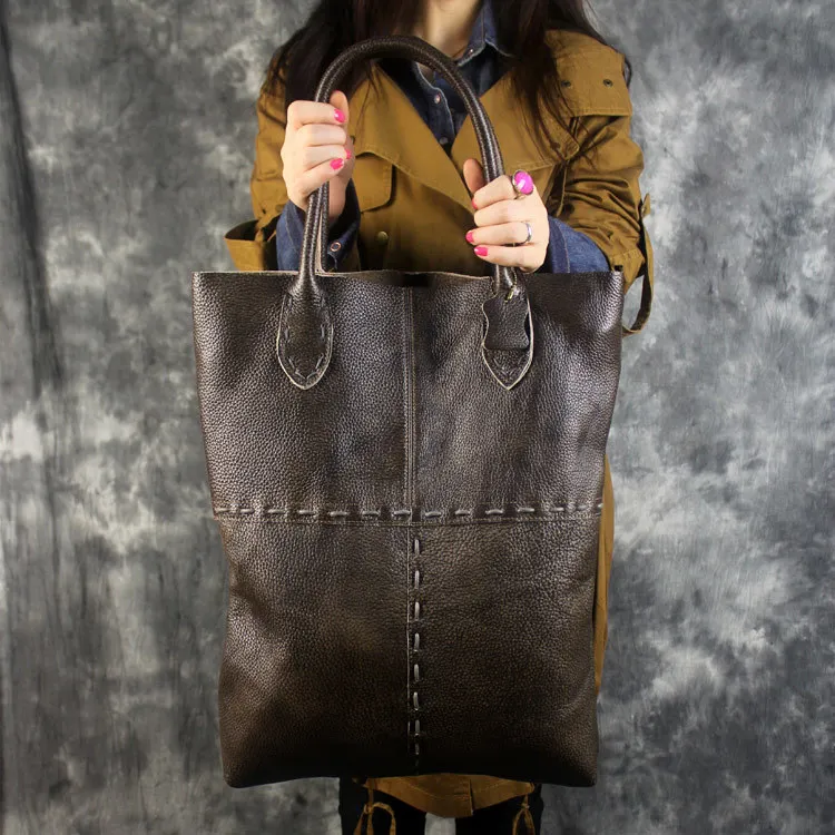 

High Quality Women Genuine Leather Handbags Soft Leather Woman Bag 2PCS Handbags Set Female Shoulder Bags Large Casual Tote Bags