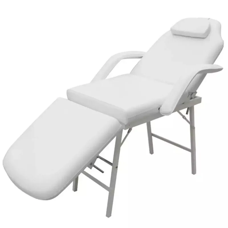 

VidaXL Nursing Chair Reclining And Foldingwhite Cream With Carry Bag Removable Armrests Easy Transport Useful Chaise Lounge