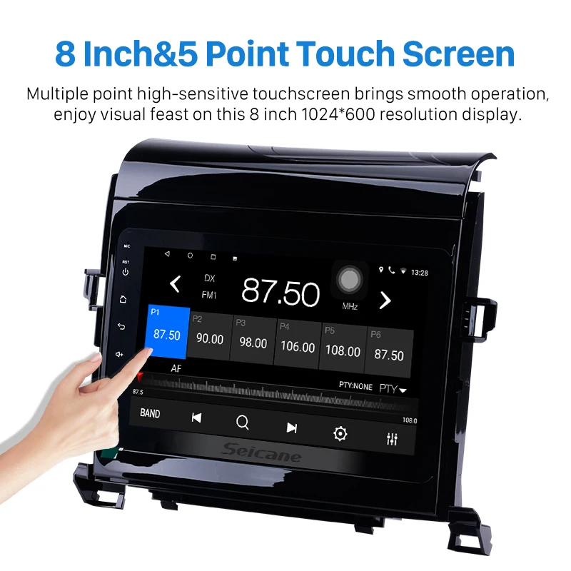 Clearance Seicane Android 8.1 8" 2Din Car Radio For Toyota Vellfire ANH20 2009 2010 2011 2012 2013 2014 Multimedia Player GPS Navigation 2