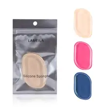 XY Fancy Двусторонняя прозрачная силиконовая воздушная подушка для пудры Косметическая пуховка инструменты случайных цветов