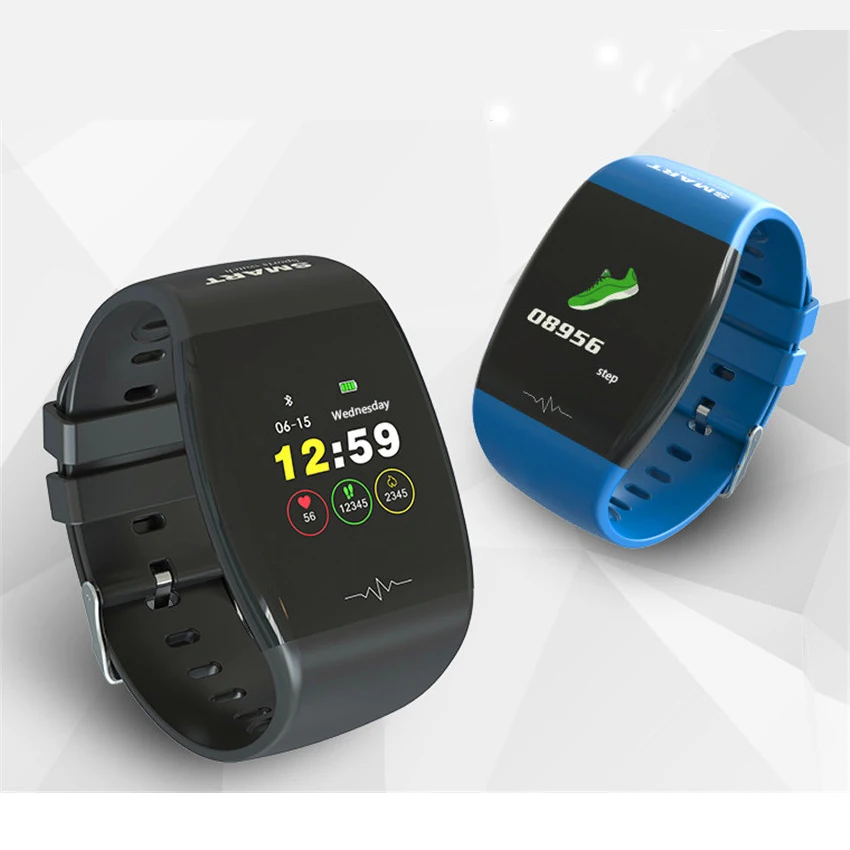 

P1 Smartwatch Color Screen IP67 Waterproof Smart Bracelet Heart Rate Blood Monitor Fintesss Information Push Sport Smart Watch