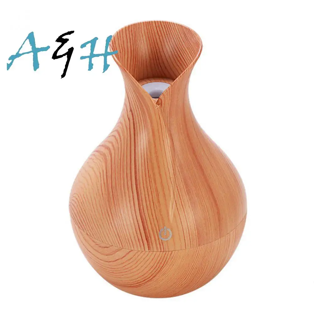 

mist lights home diffuser USB LED ultrasonic cool wood air maker humidifier mini for electric office aroma oil humidifier