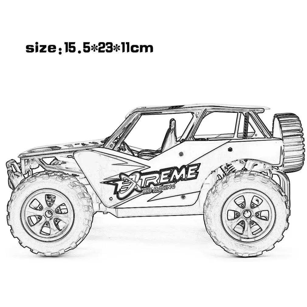8212A большой автомобиль для скалолазания 1:18 внедорожных больших шин Забавный