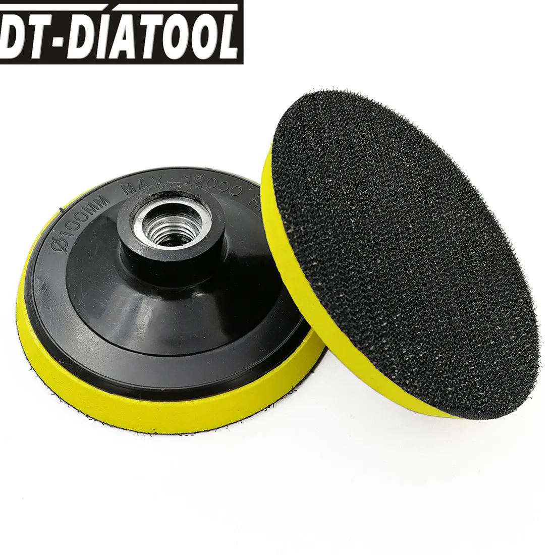 DT-DIATOOL 1 шт. диаметр 4 дюйма/100 мм пенопластовая Задняя накладка для алмазной полировки Wtih M14 соединение используется для шлифовального диска