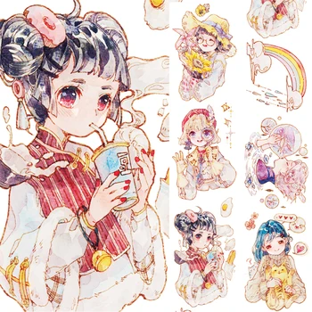 

washitape Wampee Adhesive Tape Figure Woman Capriccio Adhesive Tape