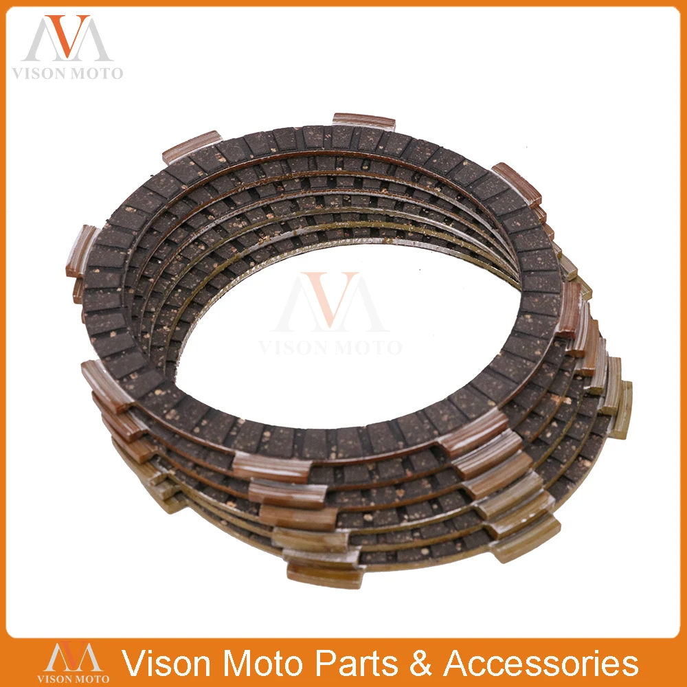 

Motorcycle Clutch Friction Plates Disc Set 8pcs For KAWASAKI KX80 98-00 KX85 01-16 KX85-II 08-15 KX100 98-16 KMX125 1986 1987
