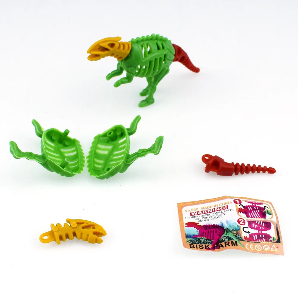 10pcs/lot Mini DIY Assemble Dinosaurs Fossil Animals Model Toys Self-Locking Bricks Toys for Kids Gift