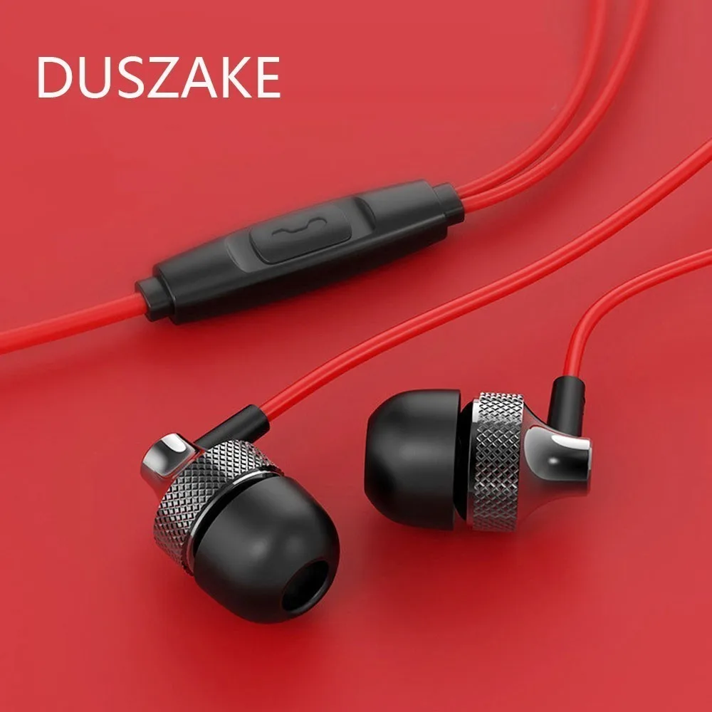 Sport Earphones Auriculares Bass-Sound Samsung Headset Duszake In-Ear with Mic for Xiaomi