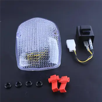 

For Honda Shadow ACE 750 2002-2003 Valkyrie Tourier 1997-2003 LED Turn Signal Intergrated Tail Light Clear