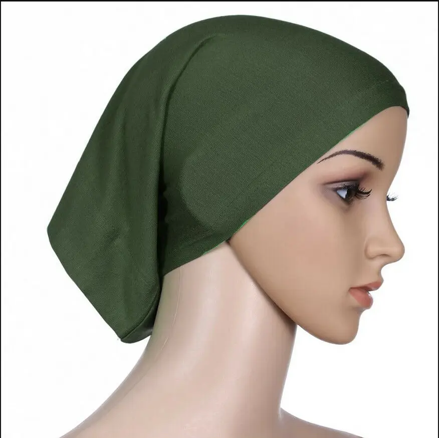 Новейший исламский мусульманский женский головной платок, хлопковый шарф, хиджаб, накидка на голову, капот, простые хиджабы