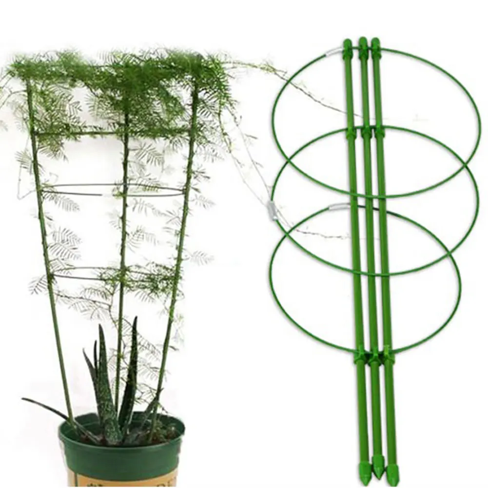 

Plant Flower Gardening Tool Vegetables Support Bracket Frame Pot Culture Decorative Trellis Vine Climbing Rack Steel #1127