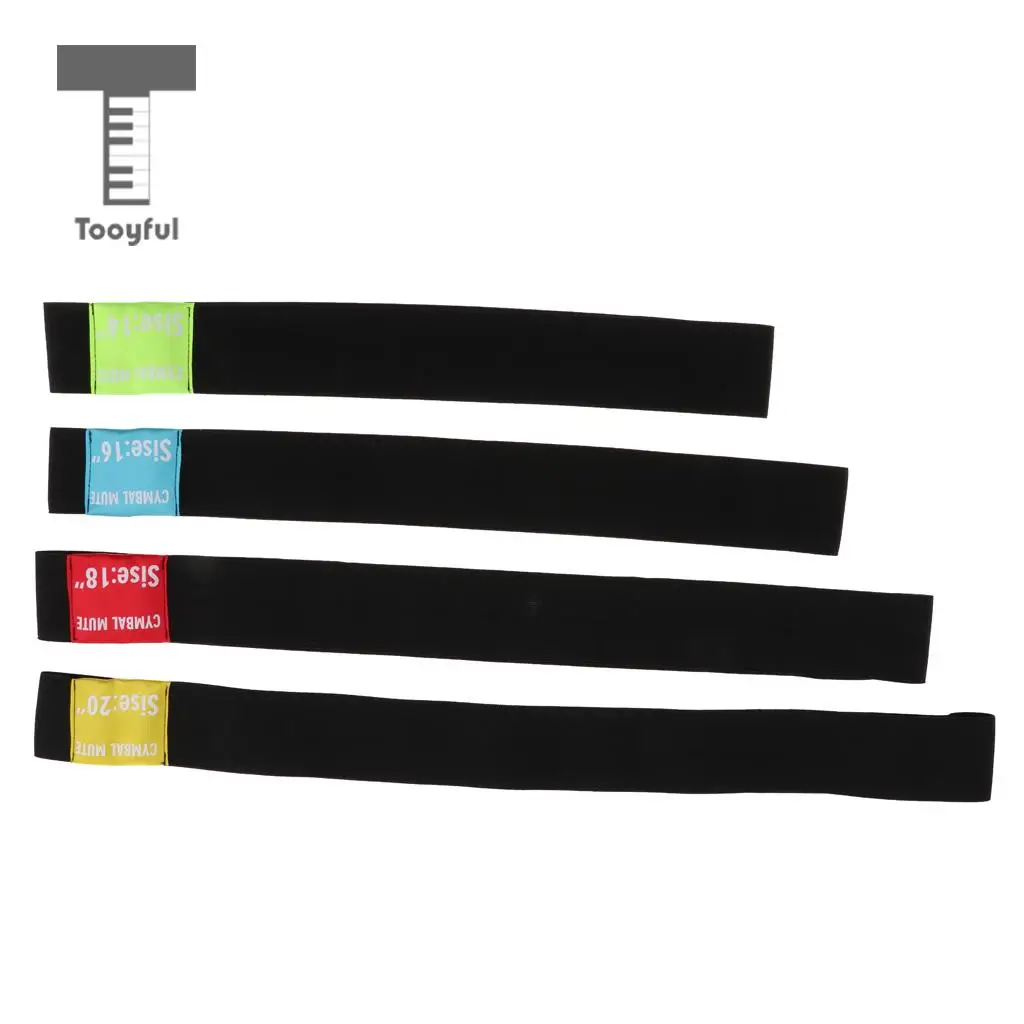 

Tooyful 4 Pieces DIY Polyester Drum Set Mutes Hi-hat Cymbal Practice Silencer Dampener Pads