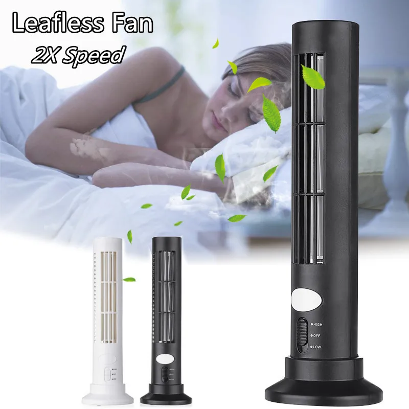 

2019 Summer Mini Leafless Fan Handheld Speed Adjustable USB Rechargeable Ultra-quiet Air Purifier Conditioner For Home Office